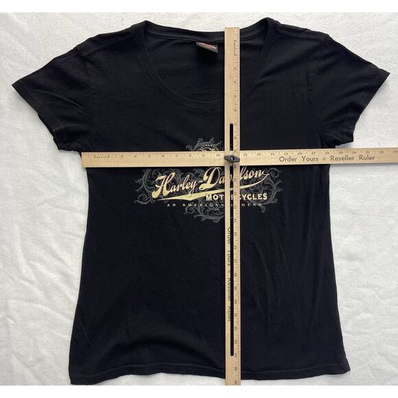 Harley Davidson Horny Toad Temple Texas T-Shirt Women XL Motorcycle Gear - Picture 4 of 7